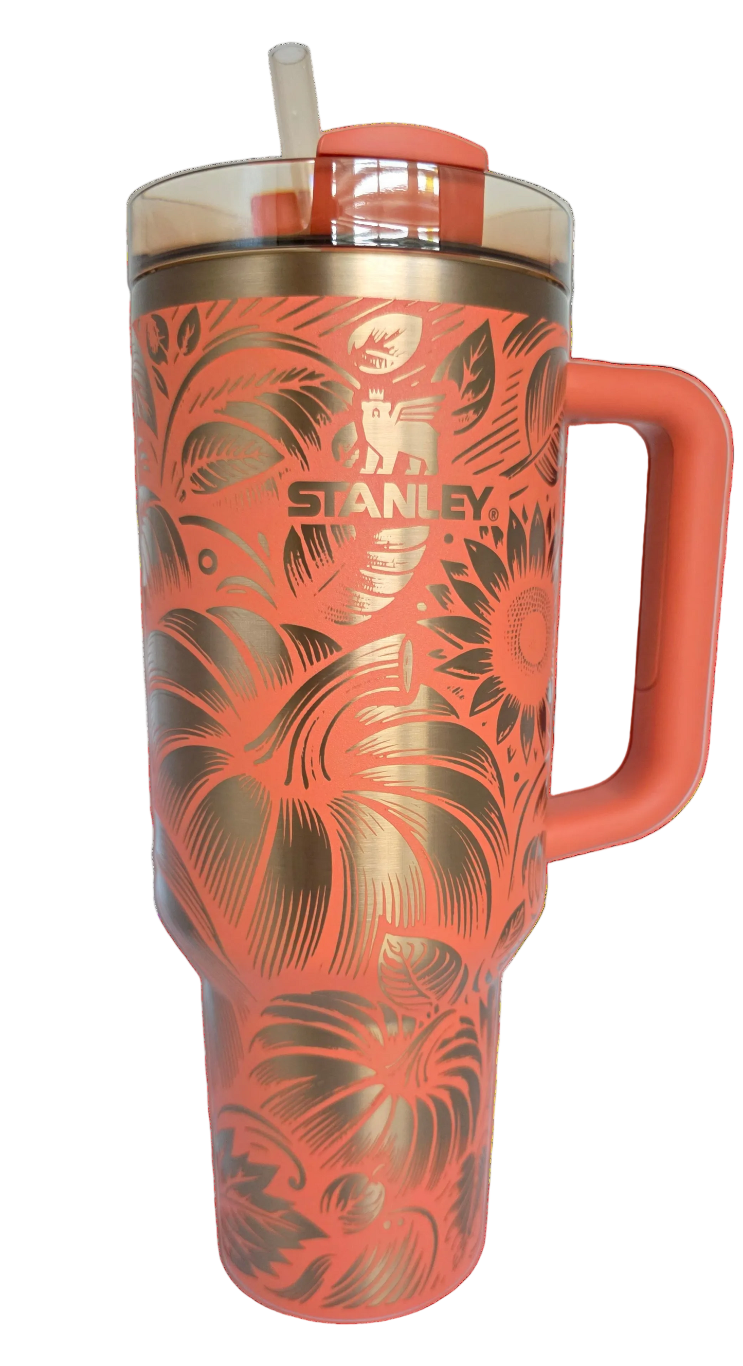 Fall Pumpkins and Sunflowers Stanley 40oz Tumbler