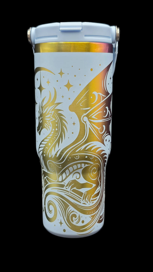 Custom 30oz Flip Straw Tumbler