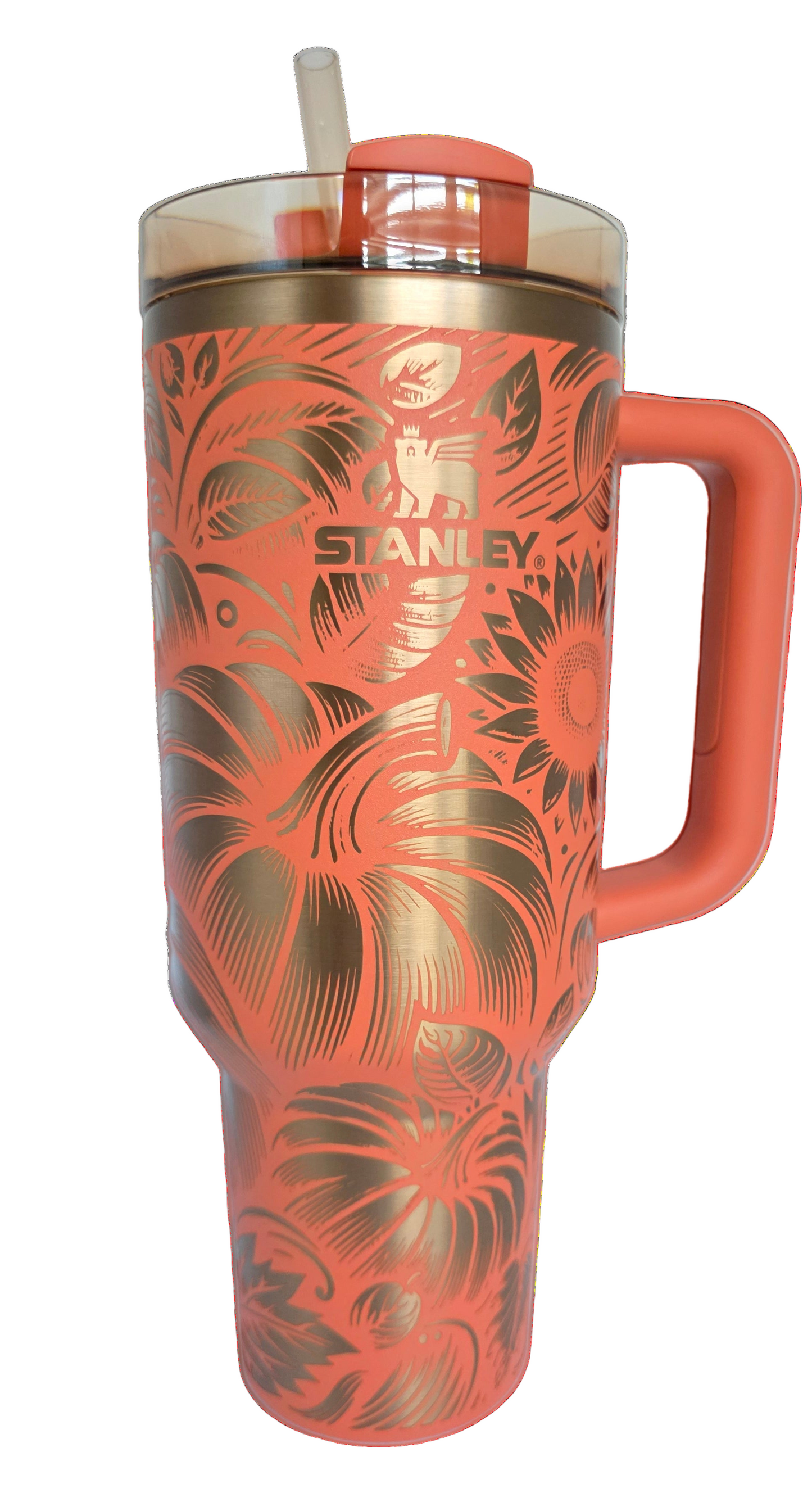 Fall Pumpkins and Sunflowers Stanley 40oz Tumbler